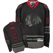Bobby Hull Jersey Reebok Chicago Blackhawks 9 Black Ice Authentic NHL Jersey
