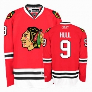 Bobby Hull Jersey Youth Reebok Chicago Blackhawks 9 Premier Red Home NHL Jersey