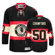 Corey Crawford Jersey Reebok Chicago Blackhawks 50 Black New Third Premier NHL Jersey
