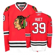 Cristobal Huet Jersey Reebok Chicago Blackhawks 39 Authentic Red Home Man NHL Jersey