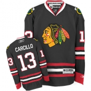 Dan Carcillo Jersey Reebok Chicago Blackhawks 13 Black Authentic NHL Jersey