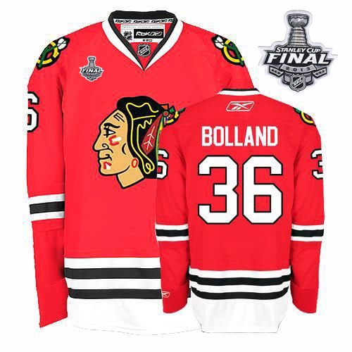 Dave Bolland Jersey Reebok Chicago Blackhawks 36 Premier Red Home Man With 2013 Stanley Cup Finals NHL Jersey