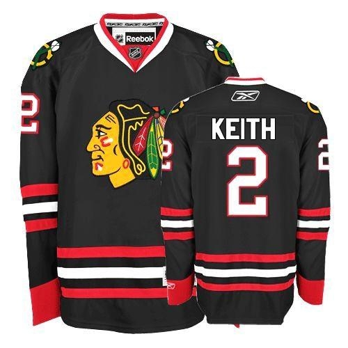 Duncan Keith Jersey Youth Reebok Chicago Blackhawks 2 Authentic Black NHL Jersey