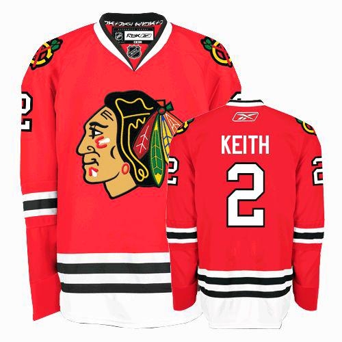 Duncan Keith Jersey Youth Reebok Chicago Blackhawks 2 Premier Red Home NHL Jersey