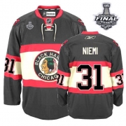 Antti Niemi Jersey Youth Reebok Chicago Blackhawks 31 Premier Black New Third With 2013 Stanley Cup Finals NHL Jersey