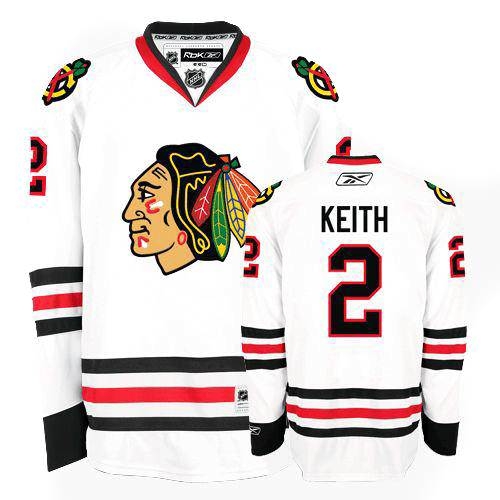 Duncan Keith Jersey Reebok Chicago Blackhawks 2 Authentic White Man NHL Jersey