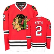 Duncan Keith Jersey Reebok Chicago Blackhawks 2 Authentic Red Home Man NHL Jersey