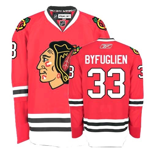 Dustin Byfuglien Jersey Youth Reebok Chicago Blackhawks 33 Premier Red Home NHL Jersey
