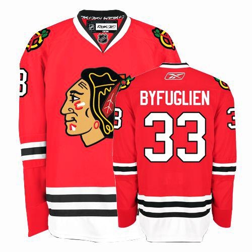 Dustin Byfuglien Jersey Reebok Chicago Blackhawks 33 Premier Red Home Man NHL Jersey