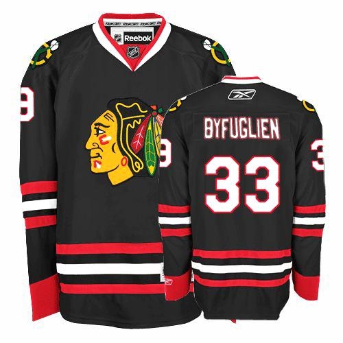 Dustin Byfuglien Jersey Reebok Chicago Blackhawks 33 Premier Black Man NHL Jersey