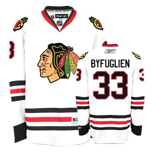 Dustin Byfuglien Jersey Reebok Chicago Blackhawks 33 Premier White Man NHL Jersey