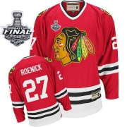 Jeremy Roenick Jersey CCM Chicago Blackhawks 27 Red Throwback Premier With 2013 Stanley Cup Finals NHL Jersey