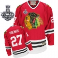 Jeremy Roenick Jersey CCM Chicago Blackhawks 27 Red Throwback Authentic With 2013 Stanley Cup Finals NHL Jersey