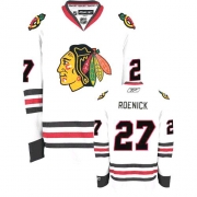 Jeremy Roenick Jersey Reebok Chicago Blackhawks 27 Authentic White Man NHL Jersey