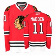 John Madden Jersey Reebok Chicago Blackhawks 11 Premier Red Home Man NHL Jersey