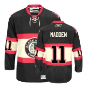 John Madden Jersey Reebok Chicago Blackhawks 11 Authentic Black New Third Man NHL Jersey