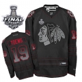 Jonathan Toews Jersey Reebok Chicago Blackhawks 19 Black Accelerator Premier With 2013 Stanley Cup Finals NHL Jersey