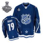 Jonathan Toews Jersey Reebok Chicago Blackhawks 19 Premier Dark Blue With 2013 Stanley Cup Finals NHL Jersey
