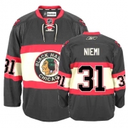 Antti Niemi Jersey Youth Reebok Chicago Blackhawks 31 Premier Black New Third NHL Jersey