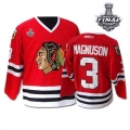 Keith Magnuson Jersey CCM Chicago Blackhawks 3 Premier Red Throwback Man With 2013 Stanley Cup Finals NHL Jersey