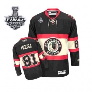 Marian Hossa Jersey Reebok Chicago Blackhawks 81 Authentic Black New Third Man With 2013 Stanley Cup Finals NHL Jersey
