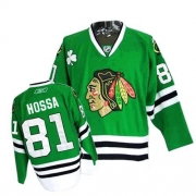 Marian Hossa Jersey Reebok Chicago Blackhawks 81 Premier Green Man NHL Jersey
