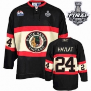 Martin Havlat Jersey Reebok Chicago Blackhawks 24 Premier Black New Third Man With 2013 Stanley Cup Finals NHL Jersey
