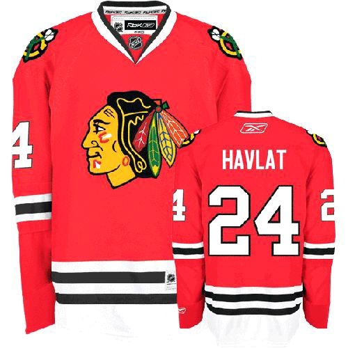 Martin Havlat Jersey Reebok Chicago Blackhawks 24 Authentic Red Man NHL Jersey