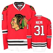 Antti Niemi Jersey Youth Reebok Chicago Blackhawks 31 Authentic Red Home NHL Jersey
