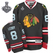 Nick Leddy Jersey Youth Reebok Chicago Blackhawks 8 Black Premier With 2013 Stanley Cup Finals NHL Jersey