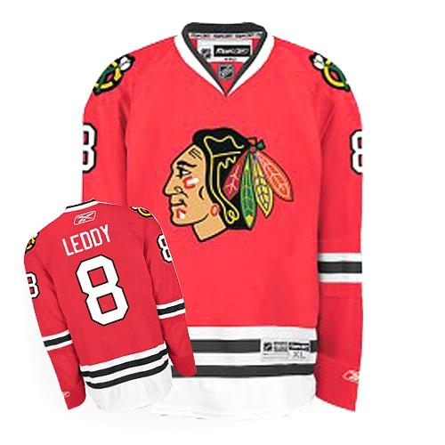 Nick Leddy Jersey Youth Reebok Chicago Blackhawks 8 Red Authentic NHL Jersey