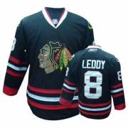 Nick Leddy Jersey Reebok Chicago Blackhawks 8 Black Premier NHL Jersey