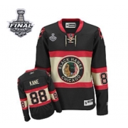 Patrick Kane Jersey Reebok Chicago Blackhawks 88 Black Womens New Third Premier With 2013 Stanley Cup Finals NHL Jersey