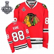 Patrick Kane Jersey Reebok Chicago Blackhawks 88 Authentic Red Home Man With 2013 Stanley Cup Finals NHL Jersey