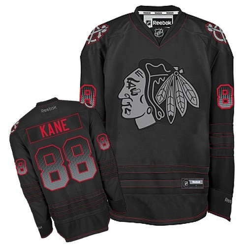 Patrick Kane Jersey Reebok Chicago Blackhawks 88 Black Accelerator Authentic NHL Jersey