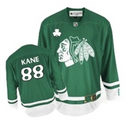 Patrick Kane Jersey Reebok Chicago Blackhawks 88 Premier Green St Pattys Day NHL Jersey
