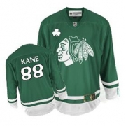 Patrick Kane Jersey Youth Reebok Chicago Blackhawks 88 Authentic Green St Pattys Day NHL Jersey