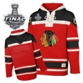 Blank Jersey Old Time Hockey Chicago Blackhawks Red Sawyer Hooded Sweatshirt Premier With 2013 Stanley Cup Finals NHL Jersey