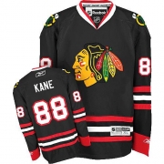 Patrick Kane Jersey Reebok Chicago Blackhawks 88 Premier Black Man NHL Jersey