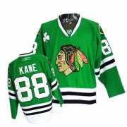 Patrick Kane Jersey Reebok Chicago Blackhawks 88 Premier Green Man NHL Jersey