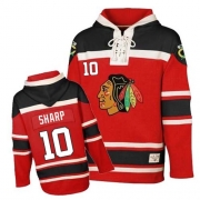 Patrick Sharp Jersey Reebok Chicago Blackhawks 10 Red Sawyer Hooded Sweatshirt Premier NHL Jersey