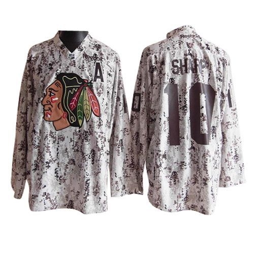 Patrick Sharp Jersey Reebok Chicago Blackhawks 10 Camouflage Authentic NHL Jersey