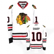 Patrick Sharp Jersey Reebok Chicago Blackhawks 10 Authentic White Man NHL Jersey