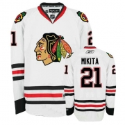 Stan Mikita Jersey Reebok Chicago Blackhawks 21 Authentic White Man NHL Jersey