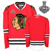 Blank Jersey Reebok Chicago Blackhawks Premier Red Home Man With 2013 Stanley Cup Finals NHL Jersey