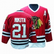 Stan Mikita Jersey CCM Chicago Blackhawks 21 Premier Red Throwback Man NHL Jersey