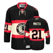 Stan Mikita Jersey Reebok Chicago Blackhawks 21 Authentic Black New Third Man NHL Jersey