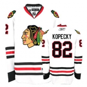 Tomas Kopecky Jersey Reebok Chicago Blackhawks 82 Premier White Man NHL Jersey